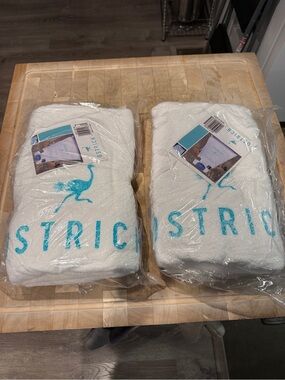 Ostrich custom towels for beach chair with face and arm holes